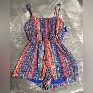 Colorful Striped Romper